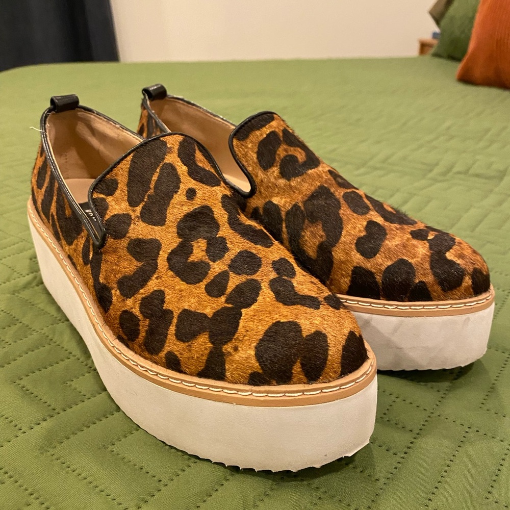 COPY - Platform loafers animal print